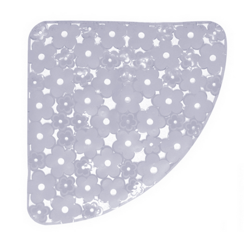 Tappeto Antiscivolo Per Doccia Angolo Mod. Margherita Cm 59X59- Cristallo- Dh