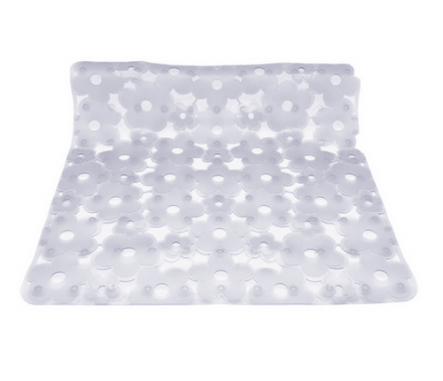 Tappeto Antiscivolo Per Doccia Mod. Margherita Cm 52X52- Cristallo- Dh