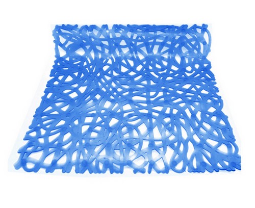 Tappeto Antiscivolo Per Doccia Mod. Mix Cm 52X52- Blu- Dh- Pezzi 1