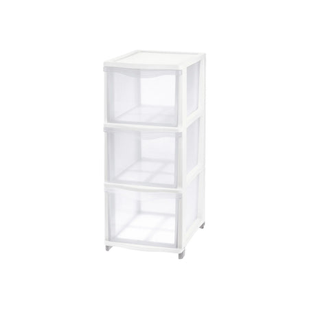 Cassettiera 'Cover Line' Colore Trasparente/Bianco - Tontarelli