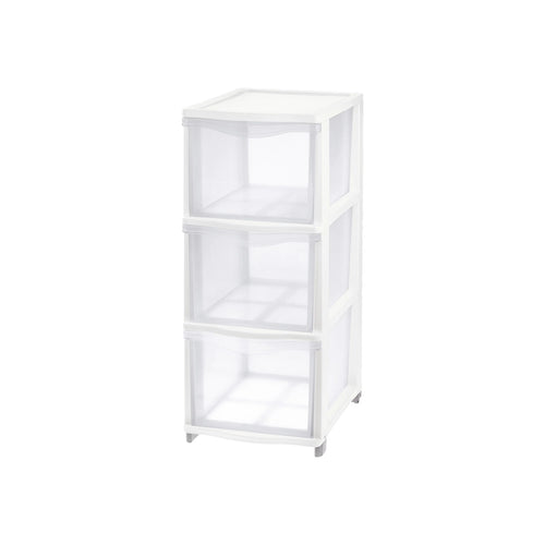 Cassettiera 'Cover Line' Colore Trasparente/Bianco - Tontarelli