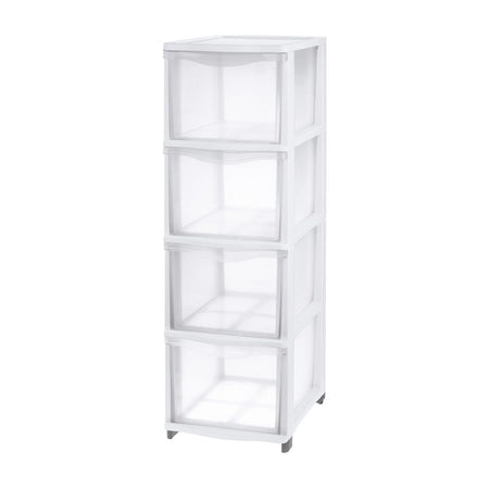 Cassettiera 'Cover Line' Colore Trasparente/Bianco - Tontarelli