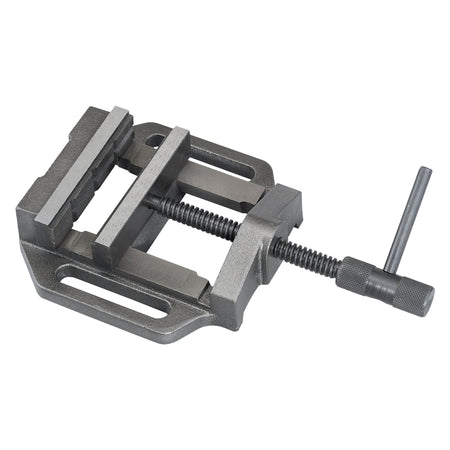 Morsa Per Trapano Ganasce Mm 125 X 30 - Apertura 100 Mm - Senza Marca