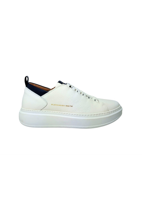 ALEXANDER SMITH Scarpe Uomo Alexander Smith Sneakers Hyde Man-White blue da uomo