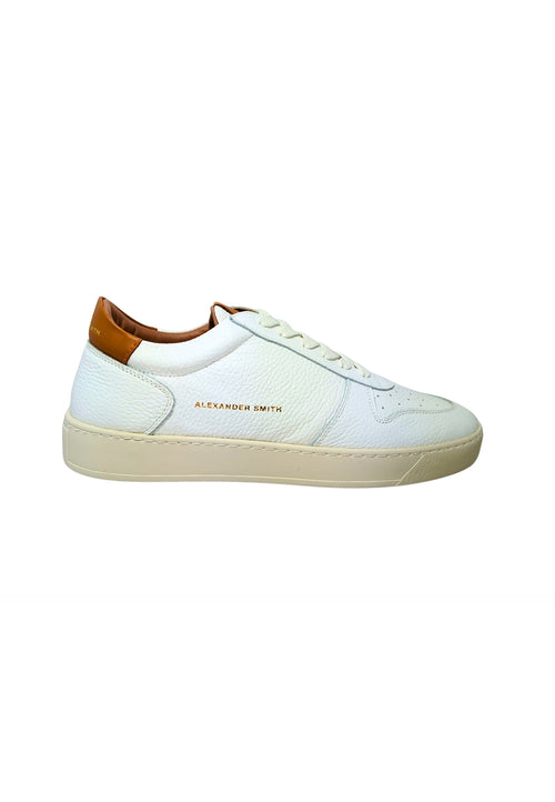 ALEXANDER SMITH Scarpe Uomo Alexander Smith Sneakers Cambridge Man-White Cognac da uomo