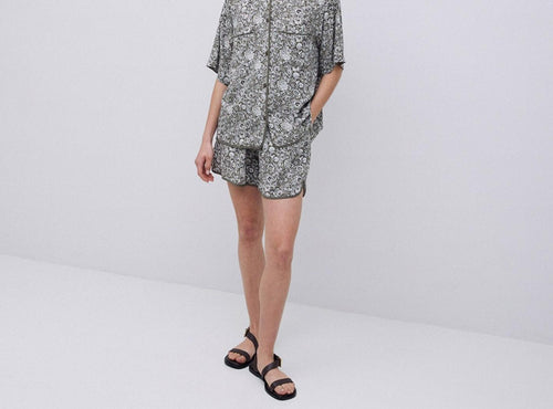 YERSE Completo short con camicia Donna 42870 Lino da donna