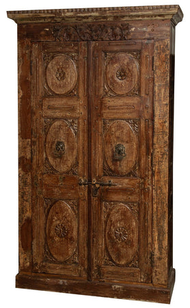 Biscottini Biscottini Stipo Libreria legno massiccio porte antiche intagliate restaurate