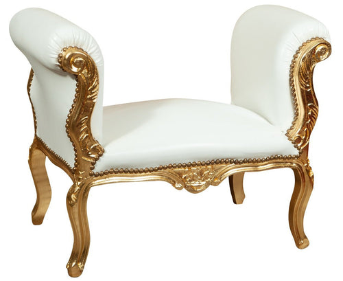 Biscottini Panchetta Luigi XVI Biscottini in massello faggio intaglio a mano 92x47x68 oro