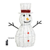 Pupazzo di neve 3D luminoso in acrilico con led bianco, decorazione per interno ed esterno