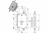 Serratura Trip.Applicare C/Scrocco Regolabile Cil. Eur. Blindate 50128- - Mm.63, Interasse Catenacci Mm.28 - 1 Pezzi Cipierre