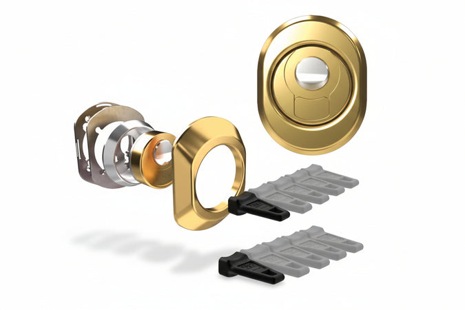 Defender Magn. Bkl M1 In Ott. Luc. Con Vaschetta In Acciaio Antishock- - Defender Mm.50X25H. Interasse Mm.38 - 1 Pezzi Cipierre