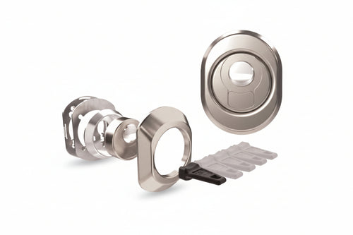 Defender Magn. Bkl M1 Cromo Sat. Con Vaschetta In Acciaio Antishock- - Defender Mm.50X18H. Interasse Mm.38 - 1 Pezzi Cipierre