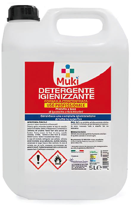 Detergente Igienizzante Concentrato Al Cloro Lt. 5