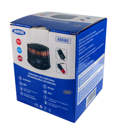 Lampeggiante magnetico LED a batteria 12-24V