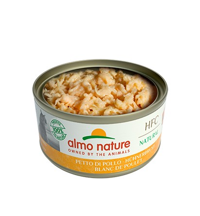 Almo Nature Scatoletta HFC Natural gusto petto di Pollo per Gatti Adulti