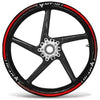 KIT STRISCE ADESIVE per CERCHI MOTO 17 compatibili YAMAHA MT-10 Adesivi tuning