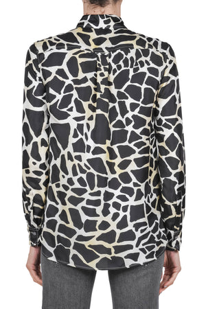 MALIPARMI Maliparmi - Camicia - 460728 - Nero/Giallo da donna