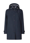 SAVE THE DUCK Impermiabile con cappuccio Donna Save the Duck April Blue Black da donna