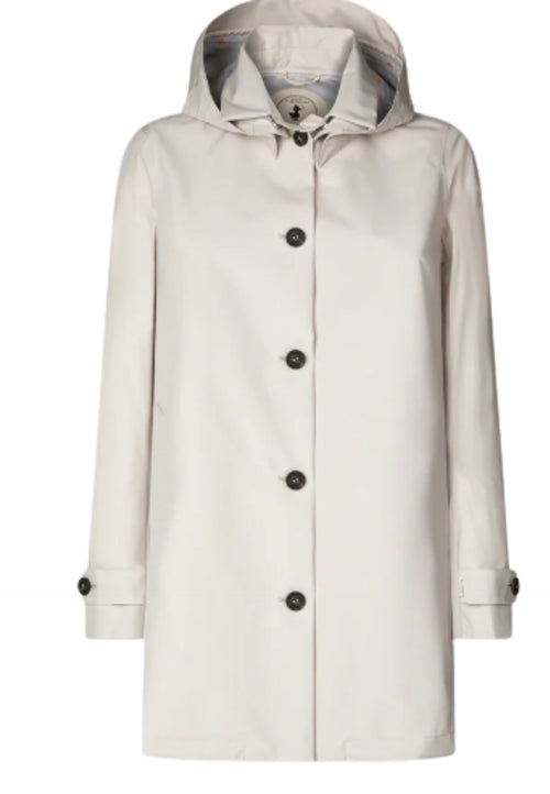 SAVE THE DUCK Impermiabile con cappuccio Donna Save the Duck April Shore Beige da donna
