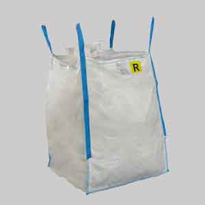 Saccone Rifiuti Speciali In Polipropilene Fondo Chiuso 'Big Bag' Cm 90X90X120H - Port. 1500 Kg