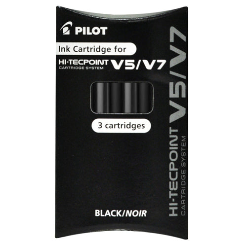 Set 3 Refill Roller Hi-Tecpoint V5-V7 Ricaricabile Nero Begreen Pilot