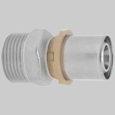 Raccordo Diritto Maschio A Pressare - 16 X 3/4 - 1 Pezzi - Icma