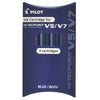 Set 3 Refill Roller Hi-Tecpoint V5-V7 Ricaricabile Blu Begreen Pilot