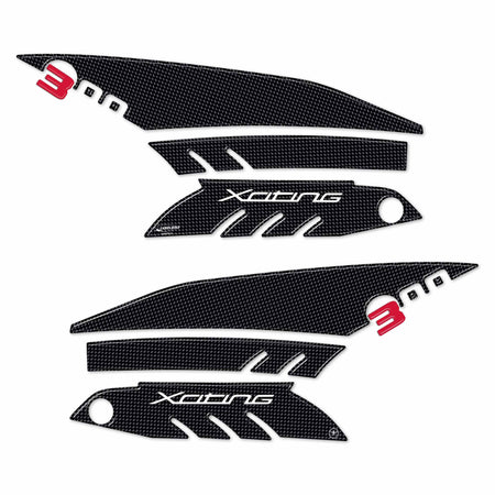 KIT BOOMERANG ADESIVI GEL per Scooter XCITING 300 PROTEZIONI compatibili KYMCO