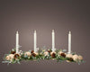 Portacandela di Natale con bacche e pigne per 4 candele alte, da 80 cm