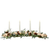 Portacandela di Natale con bacche e pigne per 4 candele alte, da 80 cm