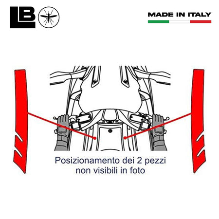 KIT BOOMERANG ADESIVI GEL per Scooter XCITING 300 PROTEZIONI compatibili KYMCO