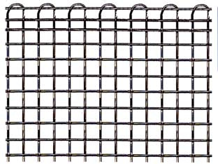 Rete Tessuta Pesante Zincata Quadra Doppia Cimosa- - Cm.50H. Maglia Mm.2X2 - Kg.25 - 1 Rotolo T-Rex