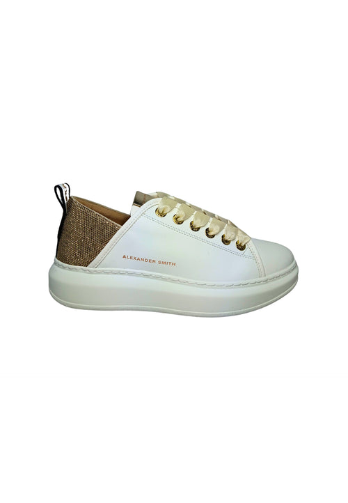 ALEXANDER SMITH Scarpe Donna Alexander Smith Sneakers Wembley Woman-White Gold da donna