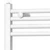 Radiatore Termoarredo Scaldasalviette Bianco Con Tubolari Ø25Mm Modello Elvia - Mm 1230X550 Watt 633 Int.500 - Mam
