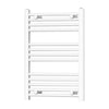 Radiatore Termoarredo Scaldasalviette Bianco Con Tubolari Ø25Mm Modello Elvia - Mm 1230X550 Watt 633 Int.500 - Mam