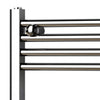 Radiatore Termoarredo Scaldasalviette Cromo Lucido Con Tubolari Ø25Mm Modello Elvia - Mm 1230X450 Watt 420 Int.400 - Mam