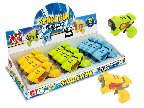 Teo's- Space Gun Luci e Suoni 3 colori assortiti