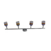 Stecca 4 Faretti con Vetro MAX 4X40W G9 - Serie ROMA ALEYAY