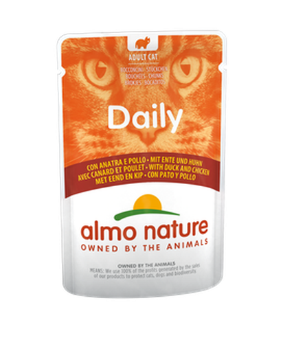 Almo Nature Bustina Daily gusto Anatra e Pollo per Gatti Adulti 70gr