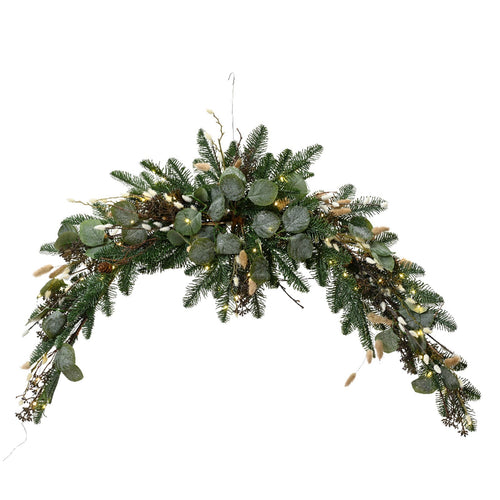 Centro tavola con Micro Led decorativa color verde per decorazioni e composizioni di fiori h 120 cm