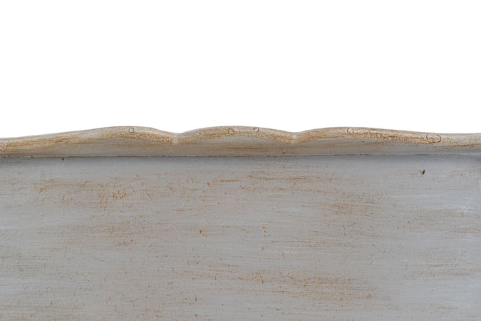 Biscottini Vassoio in legno finitura grigio pietra Made in Italy