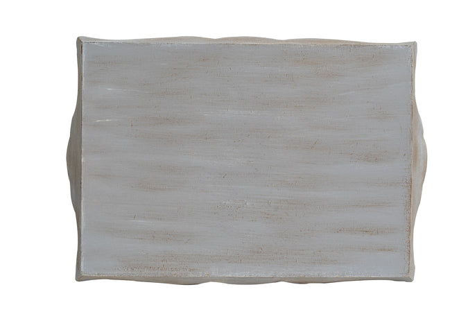 Biscottini Vassoio in legno finitura grigio pietra Made in Italy