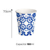 1000 Bicchieri Acqua in Carta 180ml H. 7.5cm Maxi Scorta 100% Biodegradabili