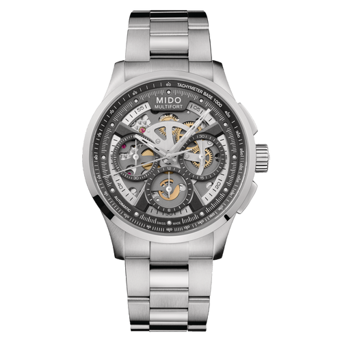 MIDO Orologio Uomo Multifort Skeleton Chronograph M0386621106000 da uomo