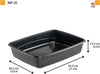 Ferplast Lettiera Gatto, Toilette Per Gatti Aperta, Con Bordi Alti, 54,5 X 39,5 X H 12,5 Cm, Nip 20 Lettiera Animali Domestici, Vari Colori