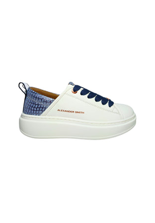 ALEXANDER SMITH Scarpe Donna Alexander Smith Sneakers Eco-Wembley Woman, White Dark Avio da donna