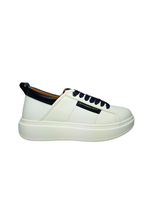 ALEXANDER SMITH Scarpe Uomo Alexander Smith Sneakers Eco-Wembley Man, White Blue da uomo