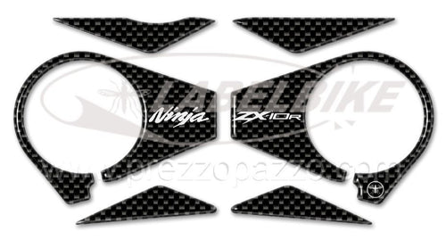 PROTEZIONE gel 3D PIASTRA FORCELLA compatibile MOTO KAWASAKI ZX-10R 2006-2010
