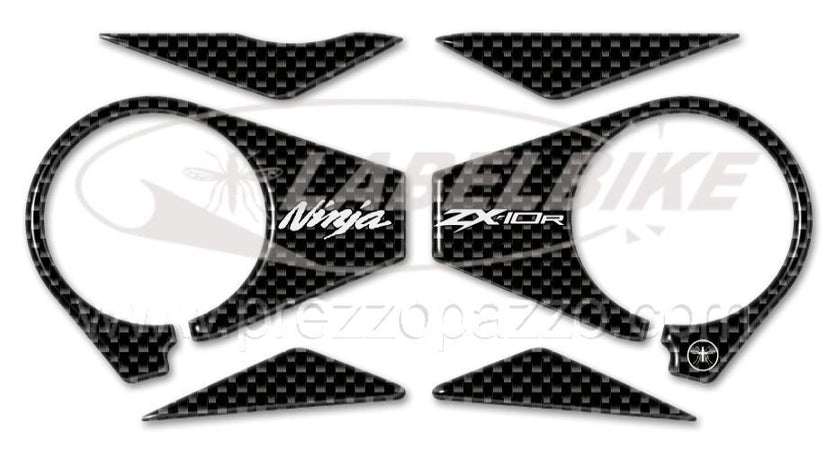 PROTEZIONE gel 3D PIASTRA FORCELLA compatibile MOTO KAWASAKI ZX-10R 2006-2010