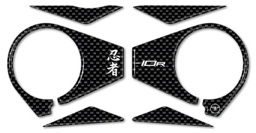 PROTEZIONE gel 3D PIASTRA FORCELLA compatibile MOTO KAWASAKI ZX-10R 2006-2010